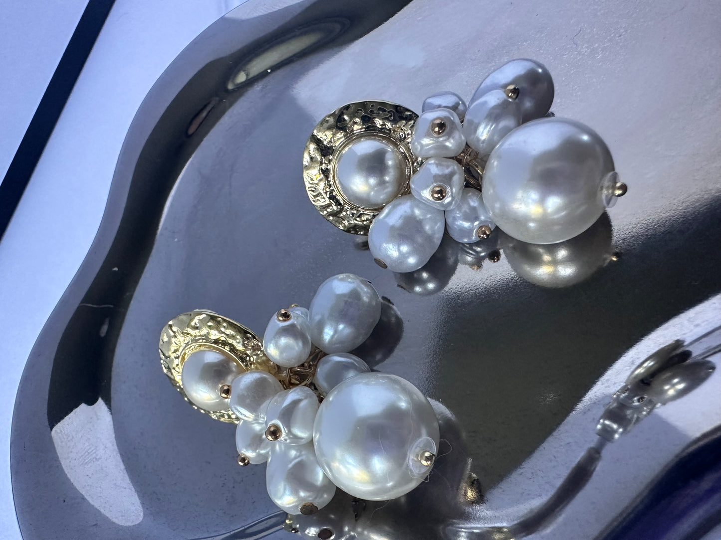 Glod Vintage Pearl Earings