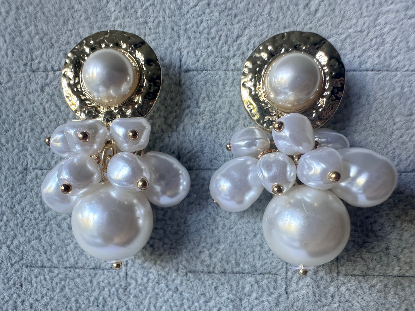 Glod Vintage Pearl Earings